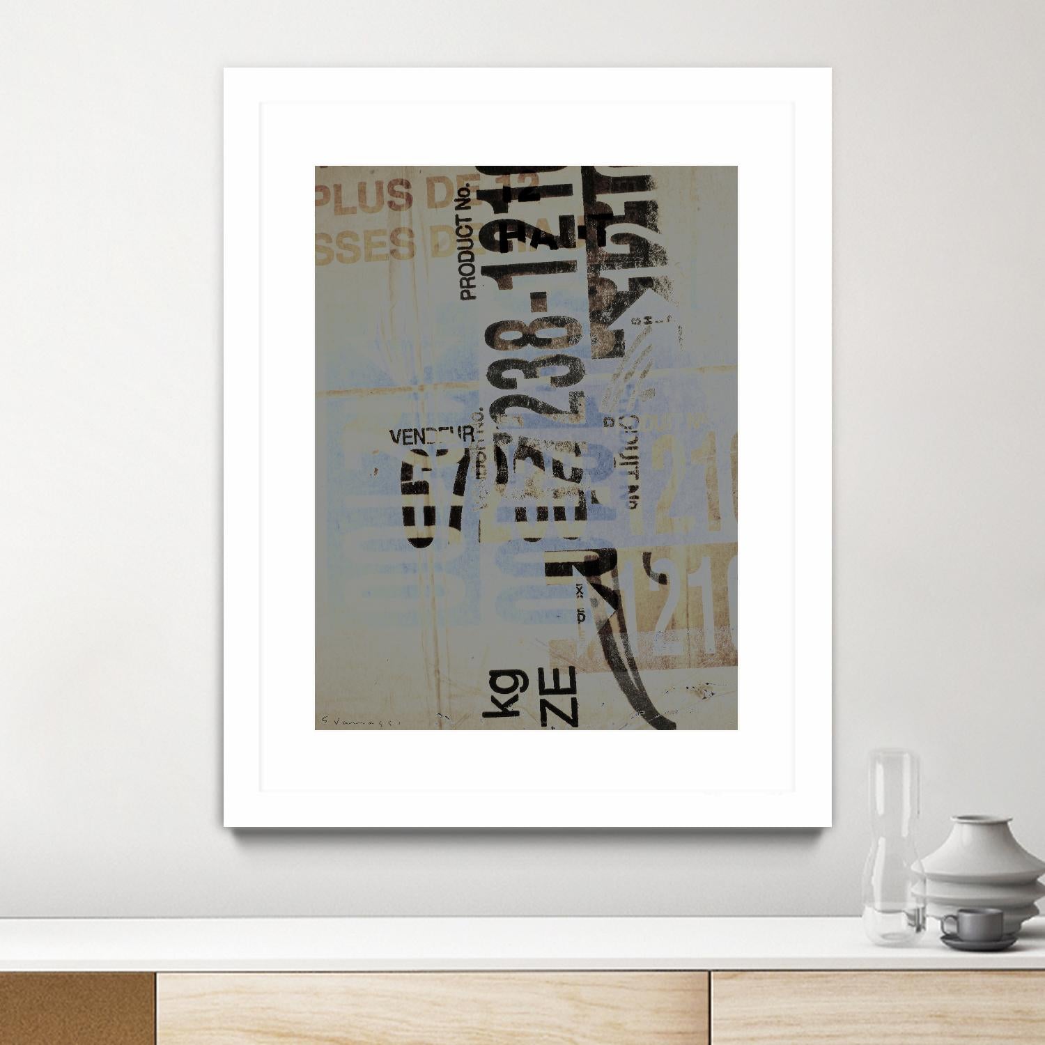 Greek to Me VIII by Enrico Varrasso on GIANT ART - black abstract