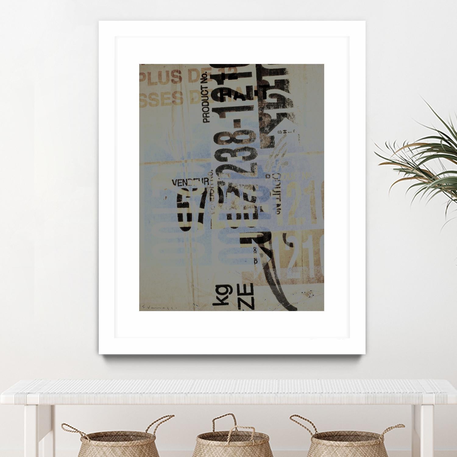 Greek to Me VIII by Enrico Varrasso on GIANT ART - black abstract