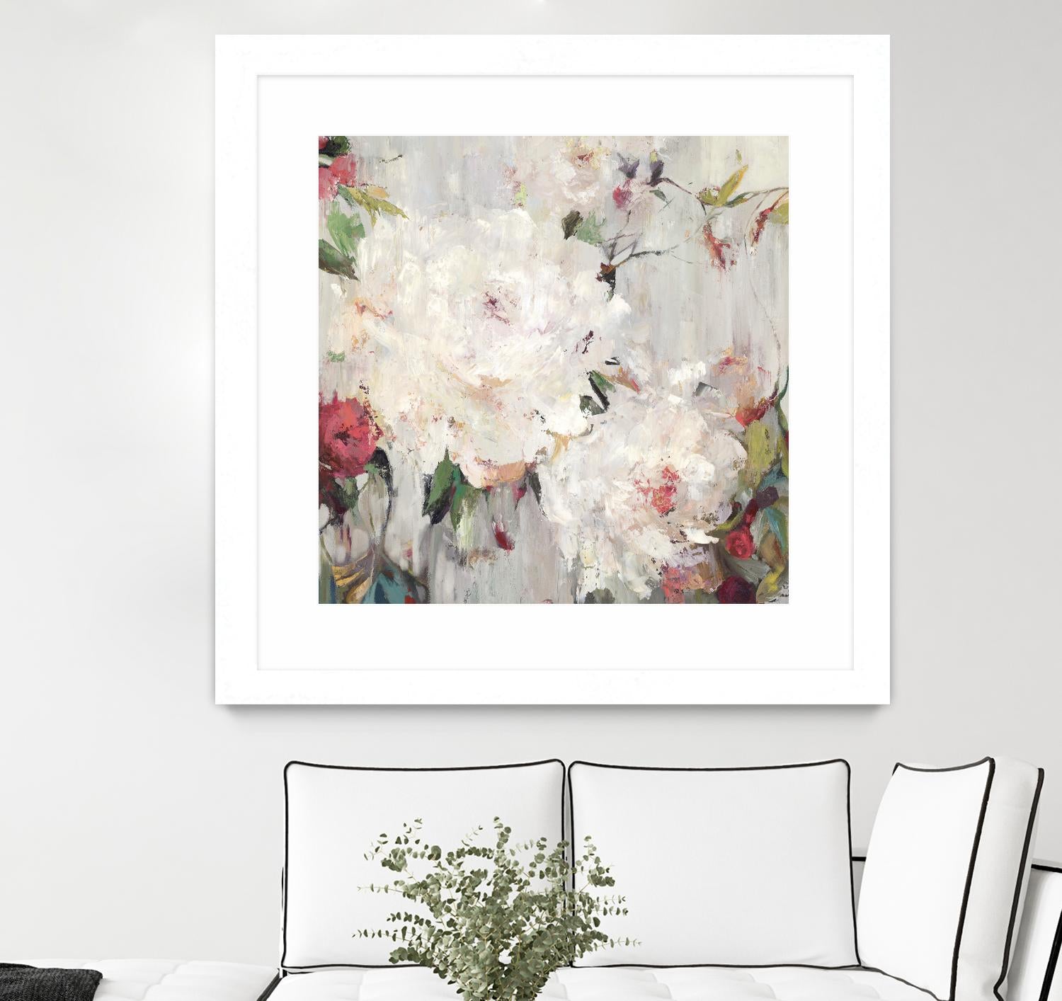 Big Bouquette III by Ella K on GIANT ART - red floral