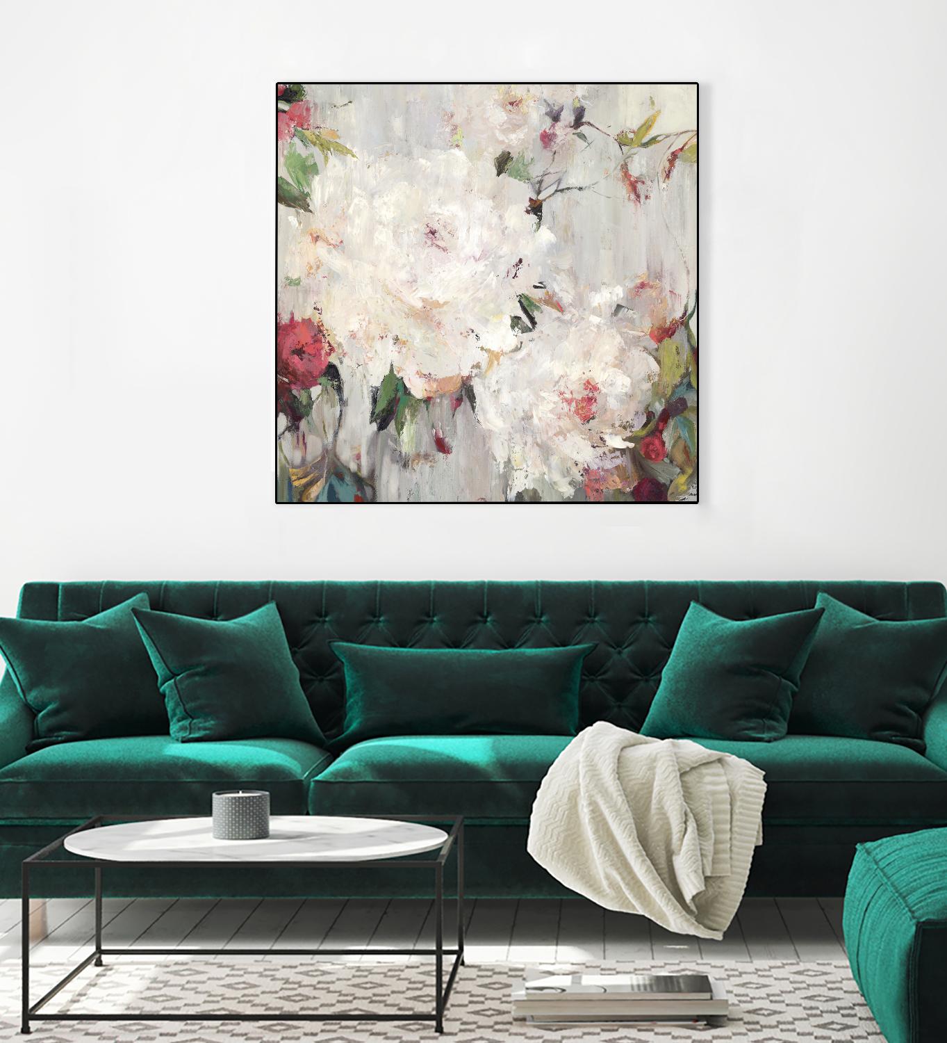 Big Bouquette III by Ella K on GIANT ART - red floral