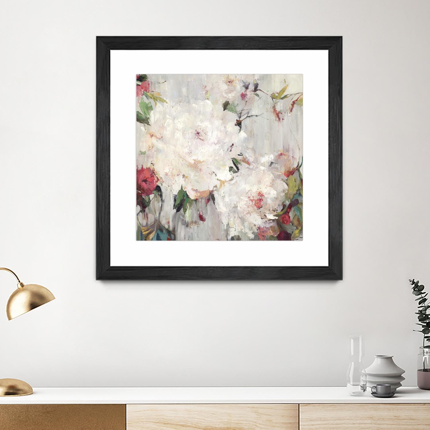 Big Bouquette III by Ella K on GIANT ART - red floral