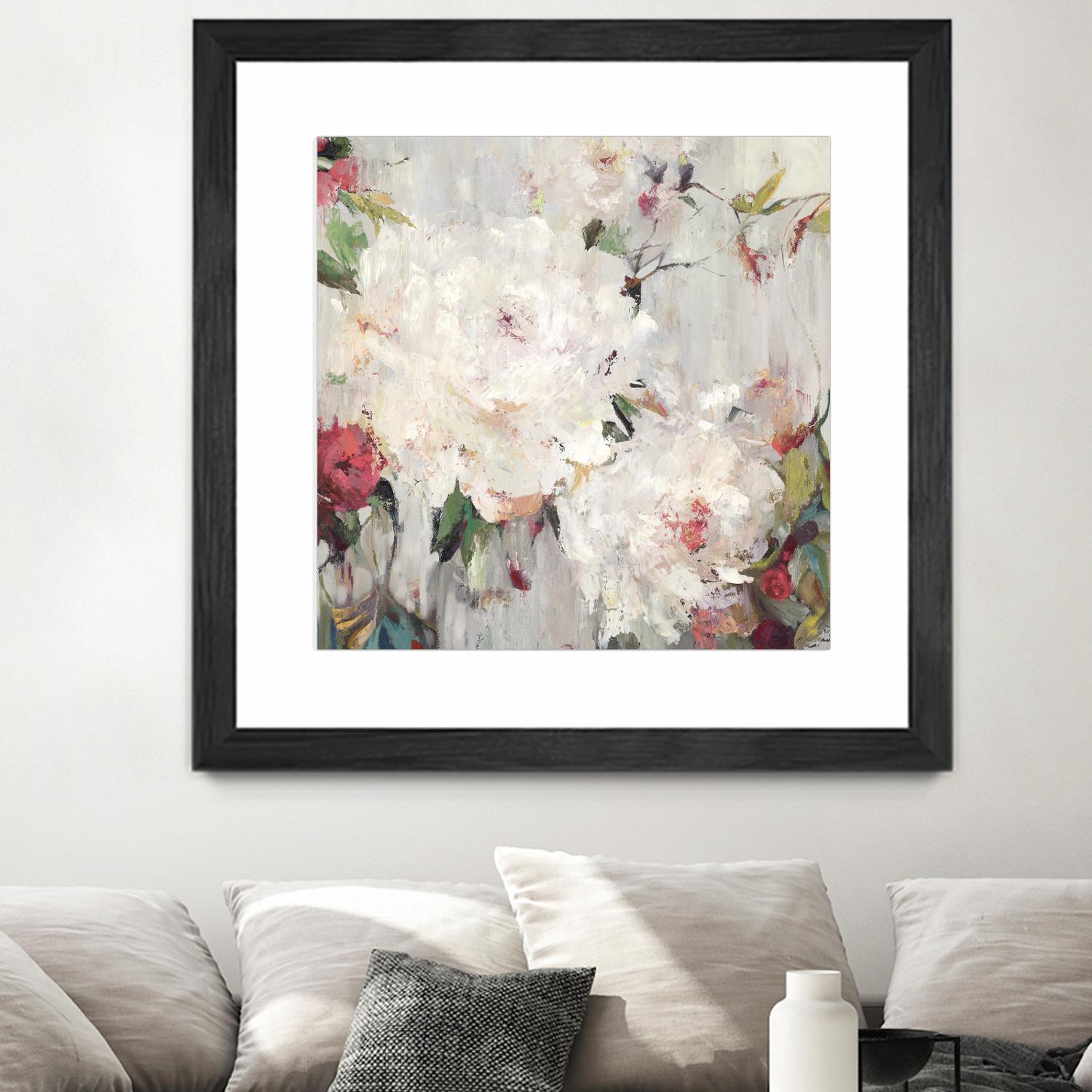 Big Bouquette III by Ella K on GIANT ART - red floral