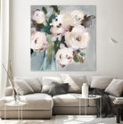 Pale Pink Bouquet I by Valeria Mravyan on GIANT ART - grey floral