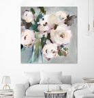 Pale Pink Bouquet I by Valeria Mravyan on GIANT ART - grey floral
