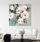 Pale Pink Bouquet I by Valeria Mravyan on GIANT ART - grey floral