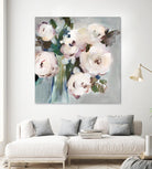 Pale Pink Bouquet I by Valeria Mravyan on GIANT ART - grey floral