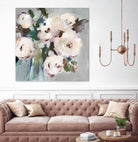 Pale Pink Bouquet I by Valeria Mravyan on GIANT ART - grey floral