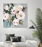Pale Pink Bouquet I by Valeria Mravyan on GIANT ART - grey floral