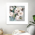 Pale Pink Bouquet I by Valeria Mravyan on GIANT ART - grey floral