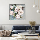 Pale Pink Bouquet I by Valeria Mravyan on GIANT ART - grey floral