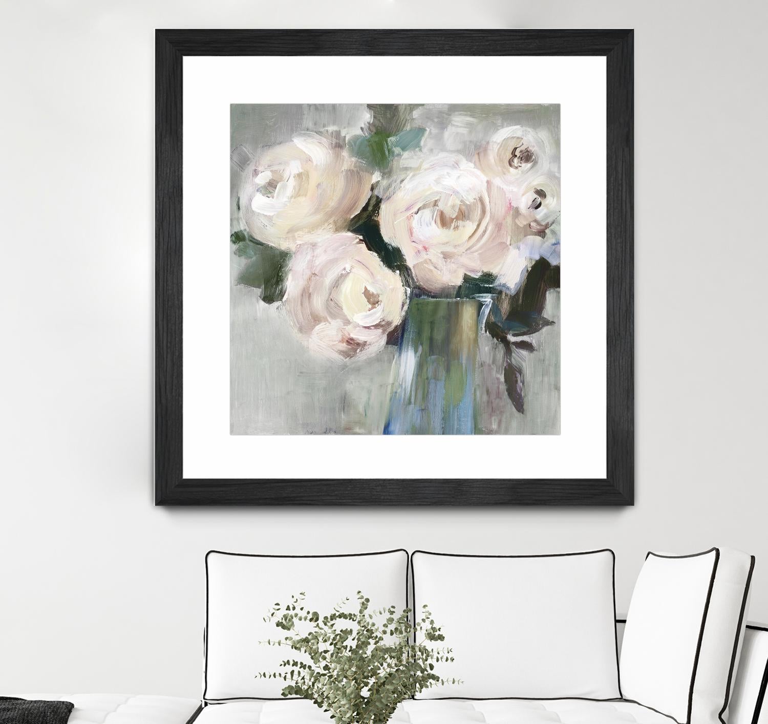 Pale Pink Bouquet II by Valeria Mravyan on GIANT ART - green floral