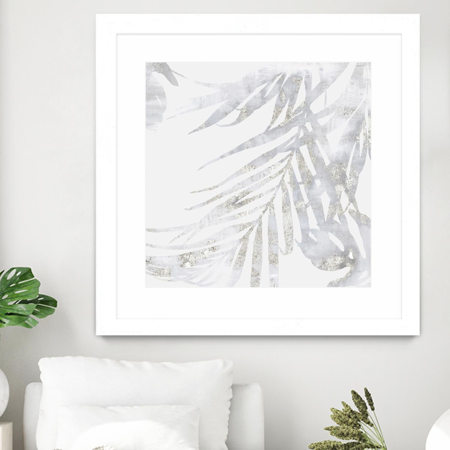 Faded Leaves II by Eva Watts on GIANT ART - grey botany