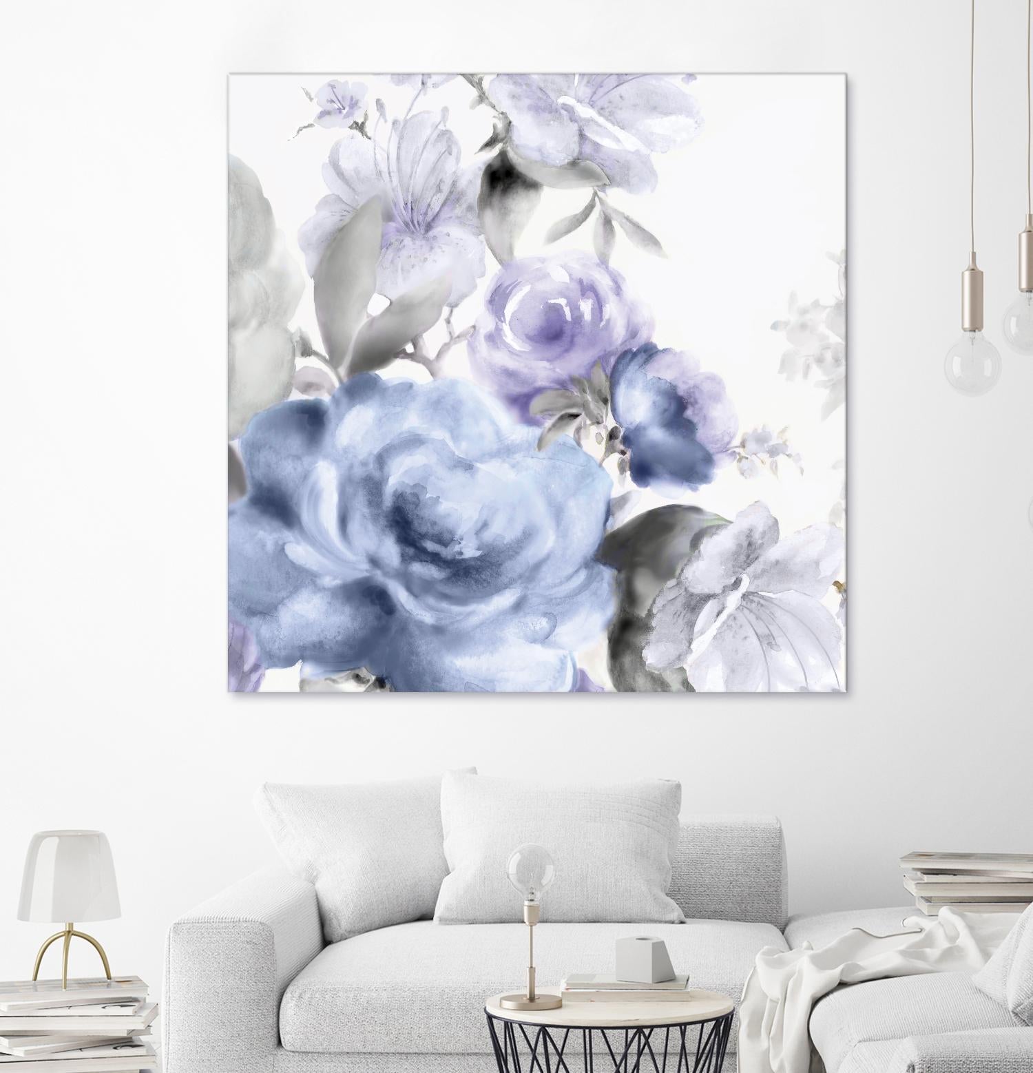 Light Floral I by Eva Watts on GIANT ART - purple floral