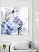 Light Floral I by Eva Watts on GIANT ART - purple floral
