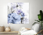 Light Floral I by Eva Watts on GIANT ART - purple floral