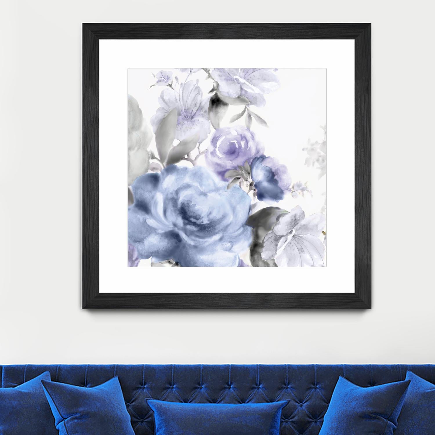 Light Floral I by Eva Watts on GIANT ART - purple floral
