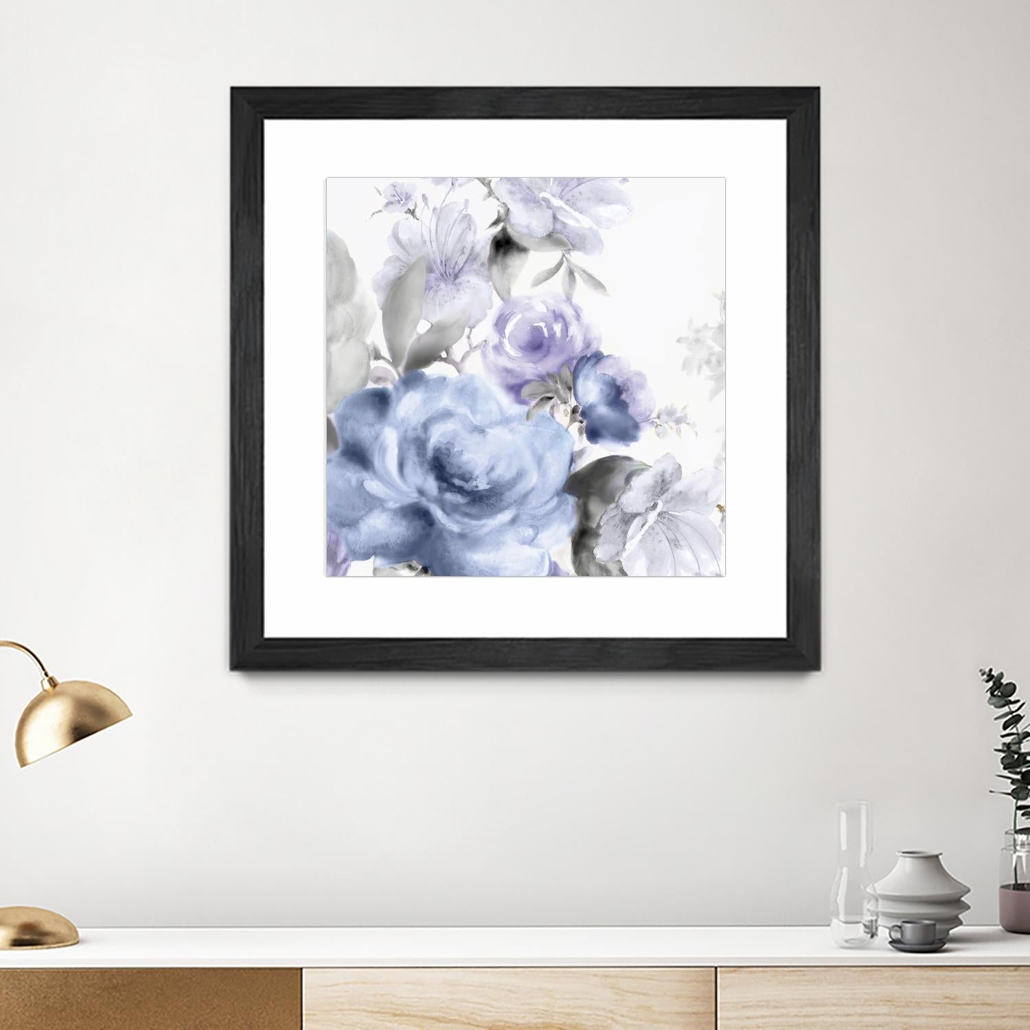 Light Floral I by Eva Watts on GIANT ART - purple floral
