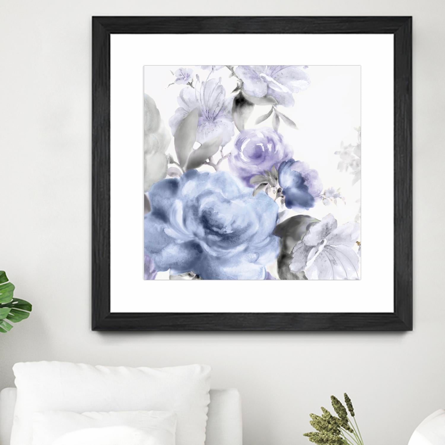 Light Floral I by Eva Watts on GIANT ART - purple floral