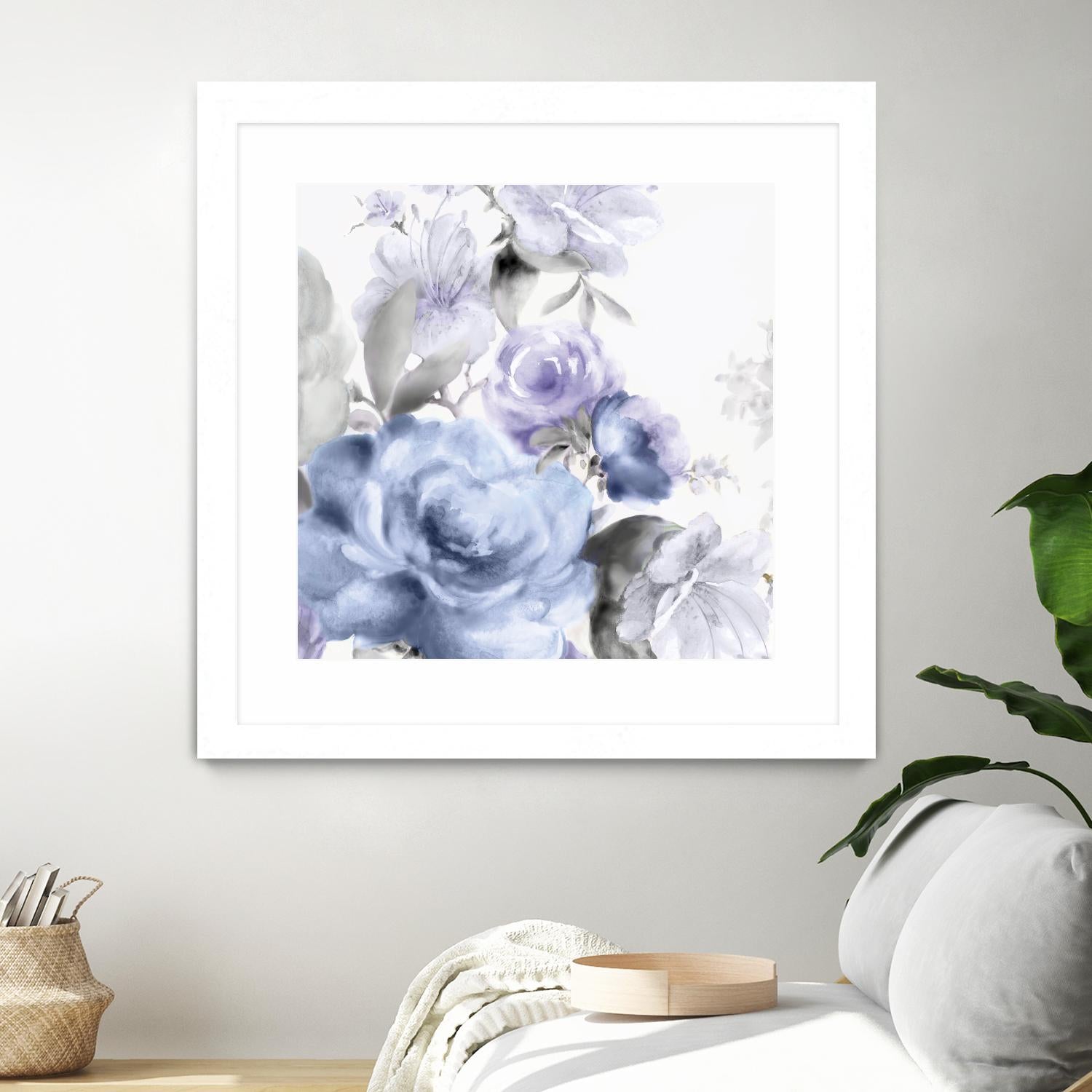 Light Floral I by Eva Watts on GIANT ART - purple floral
