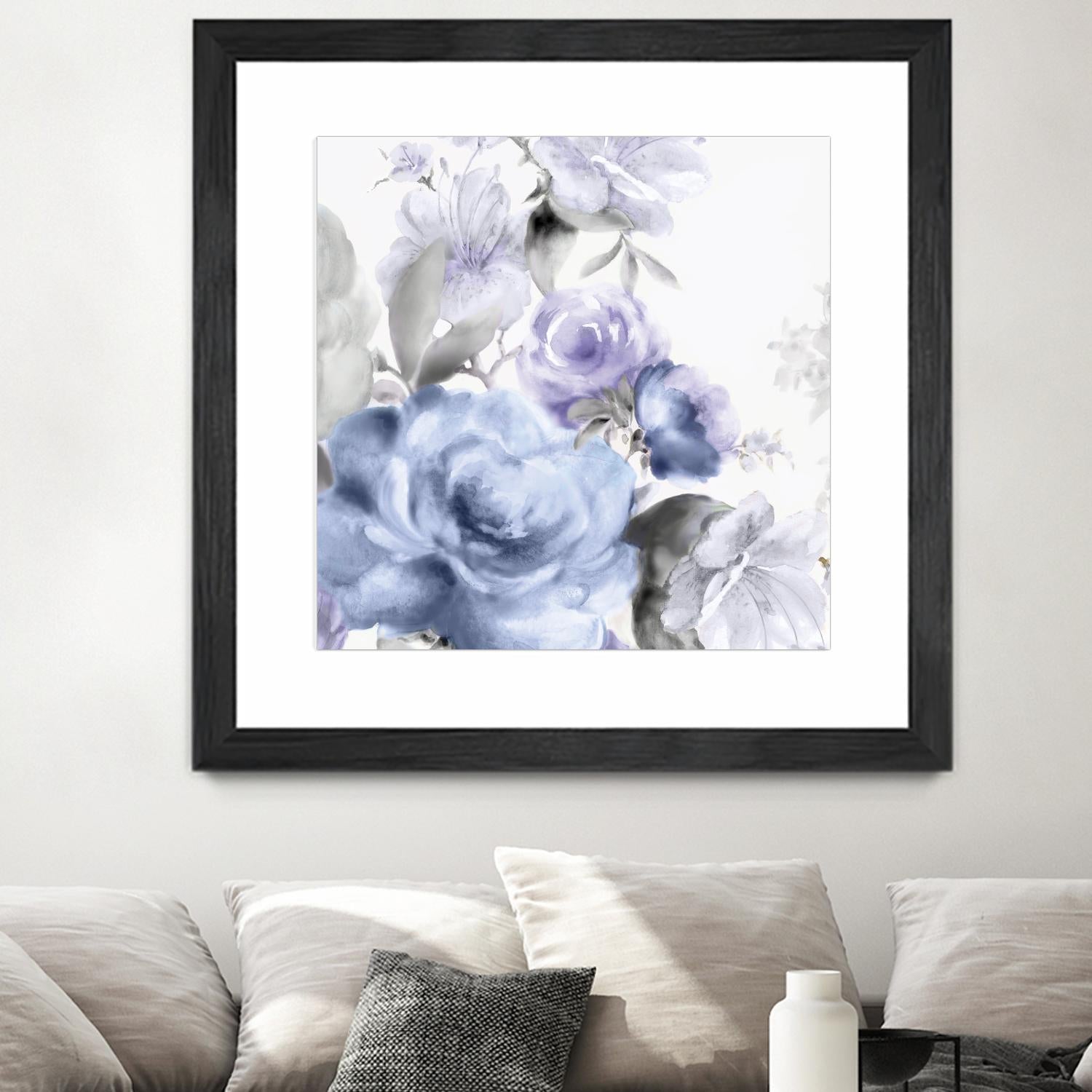 Light Floral I by Eva Watts on GIANT ART - purple floral