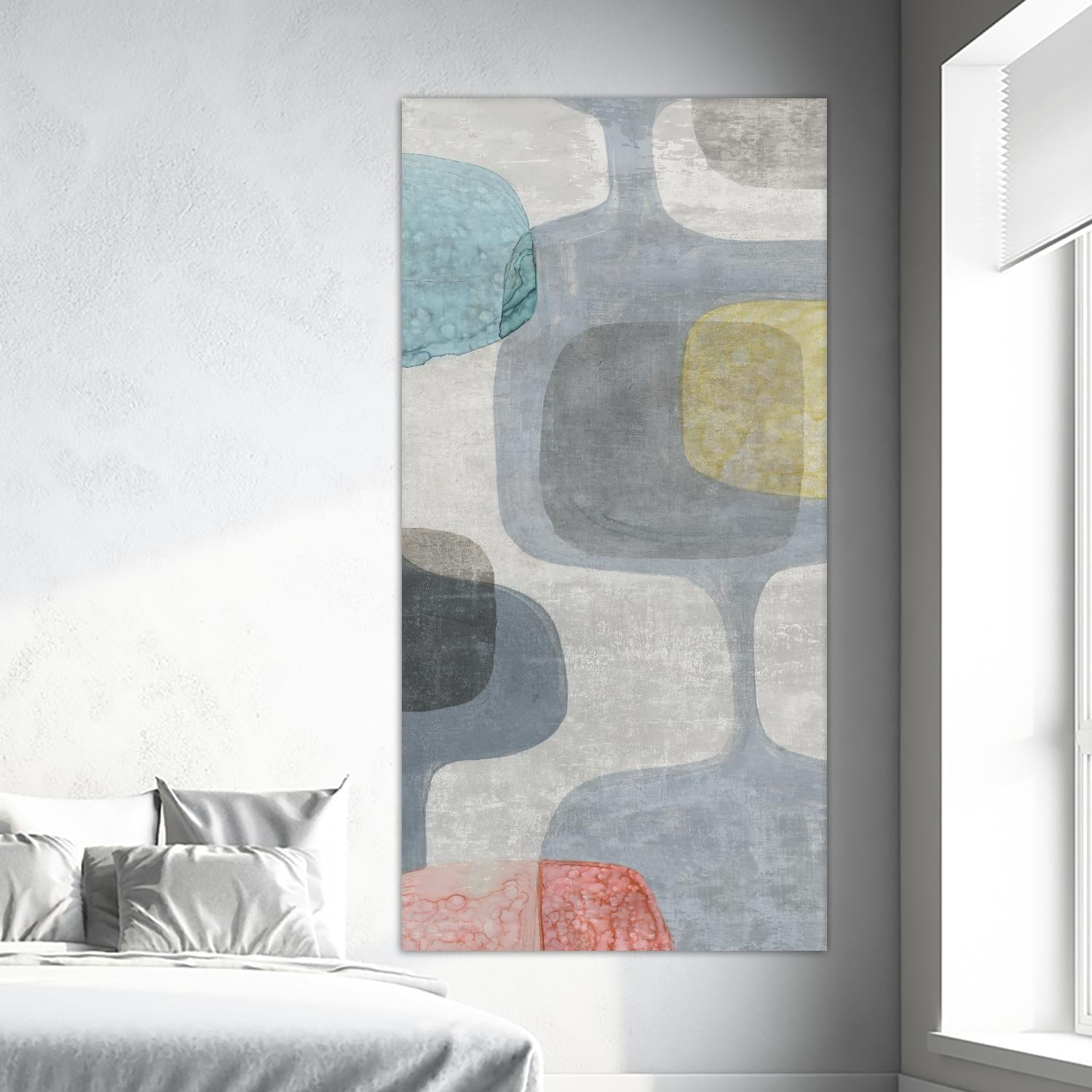 Mid Century Neutral II by Eva Watts on GIANT ART - white abstract