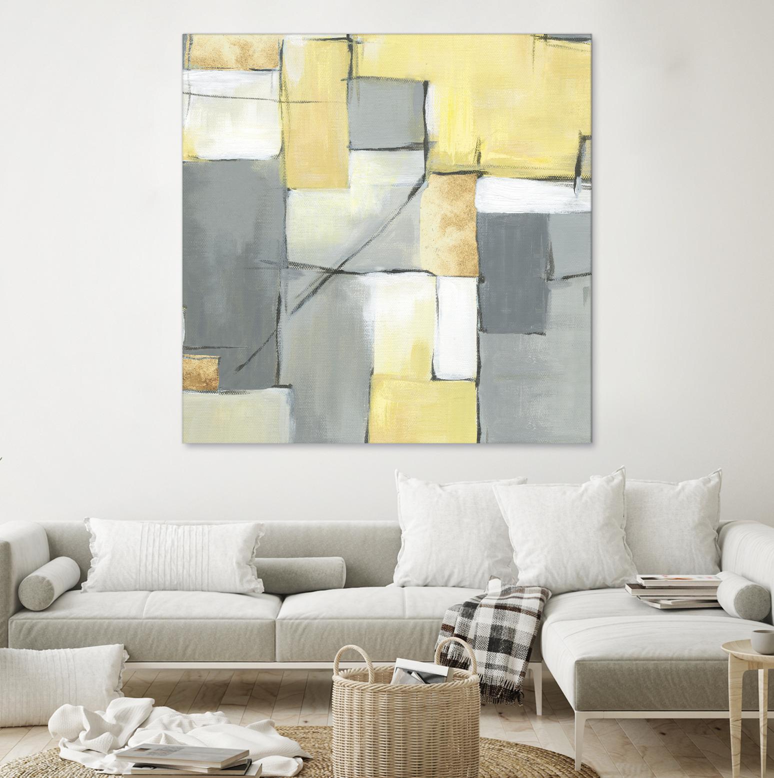 Golden Abstract by Eva Watts on GIANT ART - yellow abstract