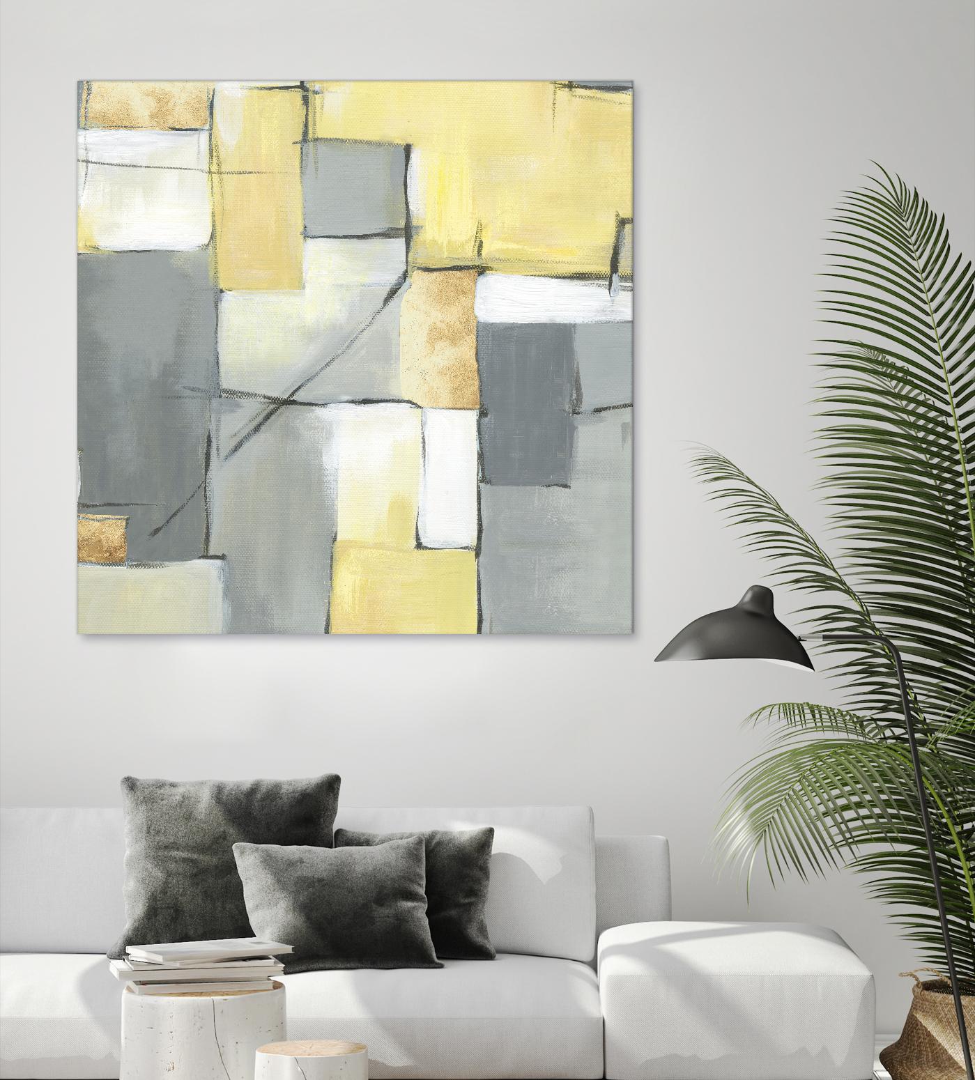 Golden Abstract by Eva Watts on GIANT ART - yellow abstract