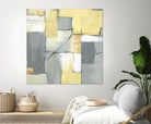 Golden Abstract by Eva Watts on GIANT ART - yellow abstract
