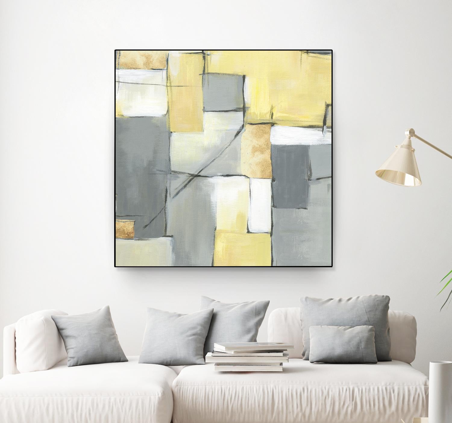 Golden Abstract by Eva Watts on GIANT ART - yellow abstract