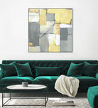 Golden Abstract by Eva Watts on GIANT ART - yellow abstract