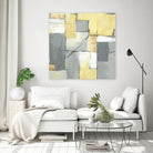 Golden Abstract by Eva Watts on GIANT ART - yellow abstract