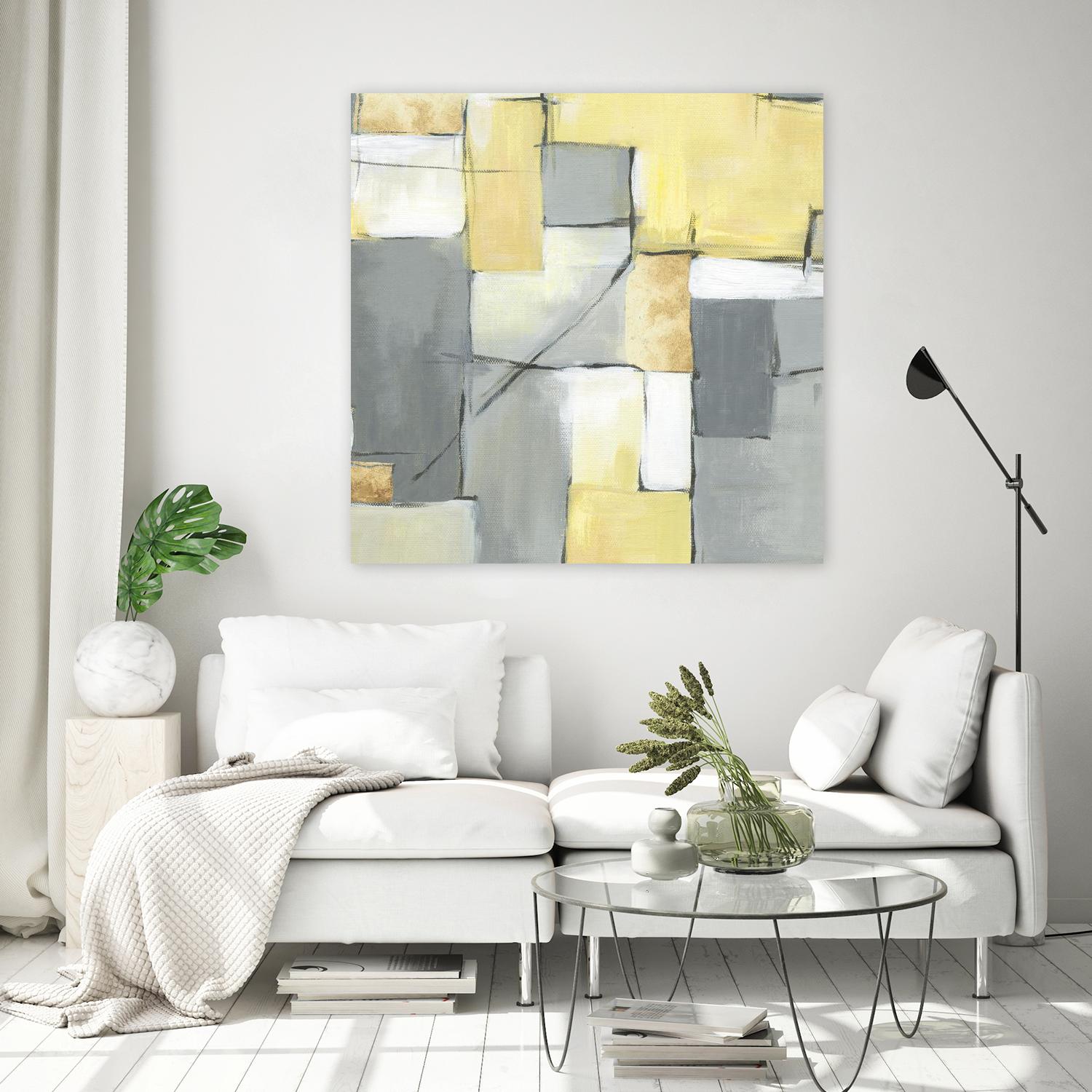 Golden Abstract by Eva Watts on GIANT ART - yellow abstract