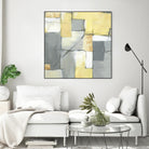Golden Abstract by Eva Watts on GIANT ART - yellow abstract