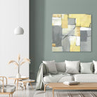 Golden Abstract by Eva Watts on GIANT ART - yellow abstract