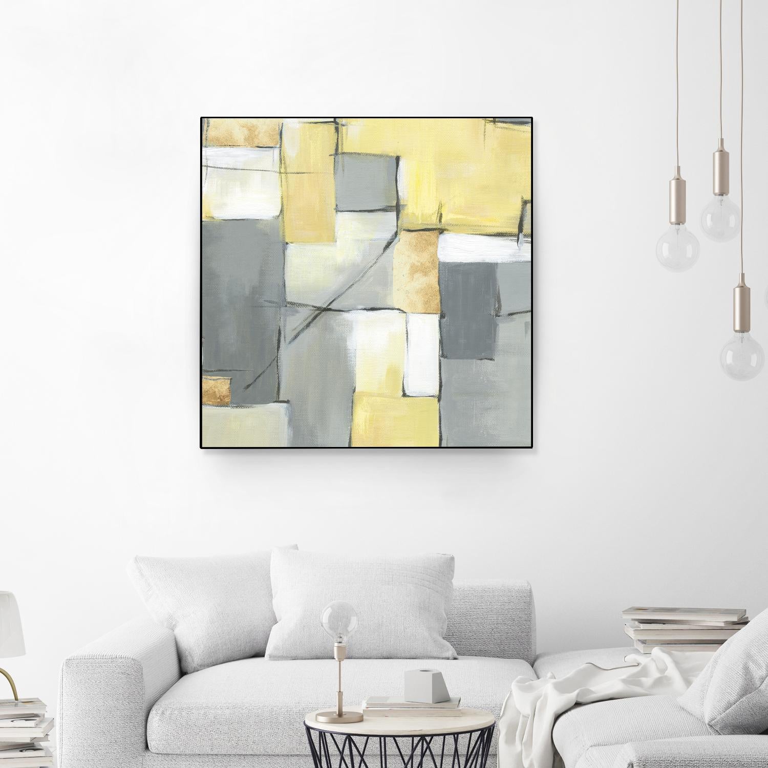 Golden Abstract by Eva Watts on GIANT ART - yellow abstract