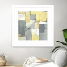 Golden Abstract by Eva Watts on GIANT ART - yellow abstract