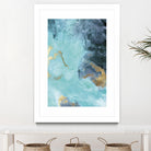 Gold Under the Sea II by Eva Watts on GIANT ART - blue abstract