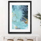 Gold Under the Sea II by Eva Watts on GIANT ART - blue abstract