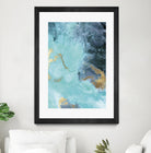 Gold Under the Sea II by Eva Watts on GIANT ART - blue abstract