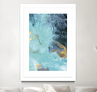 Gold Under the Sea II by Eva Watts on GIANT ART - blue abstract