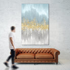 Neutral Wave Lenghts I by Eva Watts on GIANT ART - gold abstract
