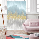 Neutral Wave Lenghts I by Eva Watts on GIANT ART - gold abstract