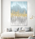 Neutral Wave Lenghts I by Eva Watts on GIANT ART - gold abstract