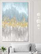 Neutral Wave Lenghts I by Eva Watts on GIANT ART - gold abstract