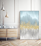 Neutral Wave Lenghts I by Eva Watts on GIANT ART - gold abstract