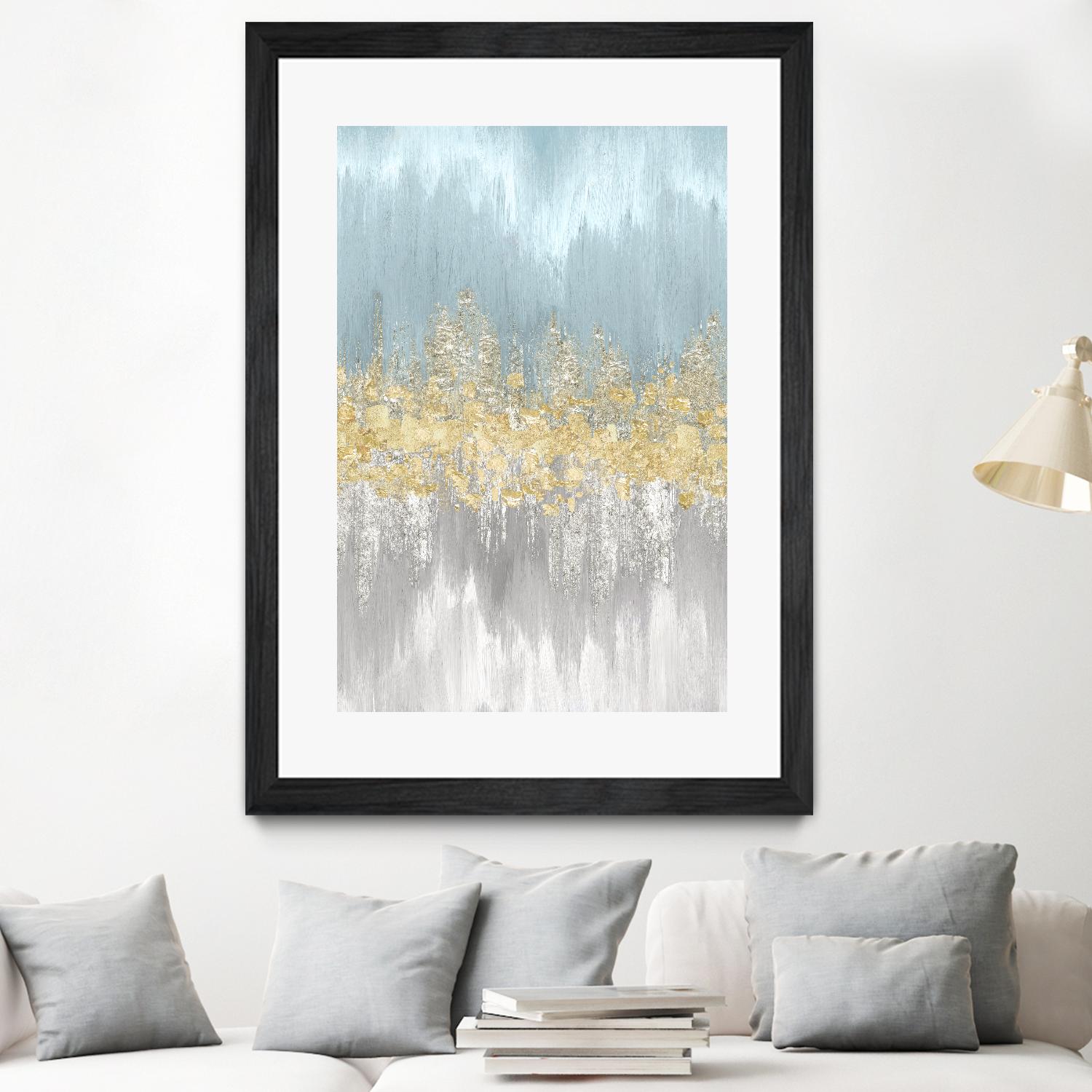 Neutral Wave Lenghts III by Eva Watts on GIANT ART - gold abstract