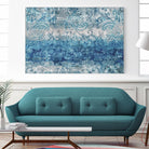 Blue Abstract Elegance II by Eva Watts on GIANT ART - white abstract