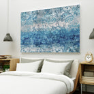 Blue Abstract Elegance II by Eva Watts on GIANT ART - white abstract