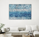 Blue Abstract Elegance II by Eva Watts on GIANT ART - white abstract