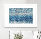 Blue Abstract Elegance II by Eva Watts on GIANT ART - white abstract